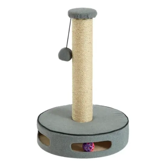 Two by Two Gainesville - Gray Cat Scratching Post Cat Furniture - 19.7 in. Tall image {6}