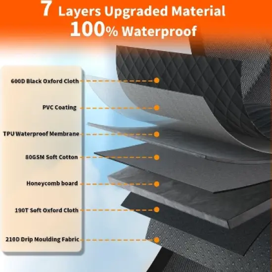 Dog Car Seat Cover For Back Seat image {3}