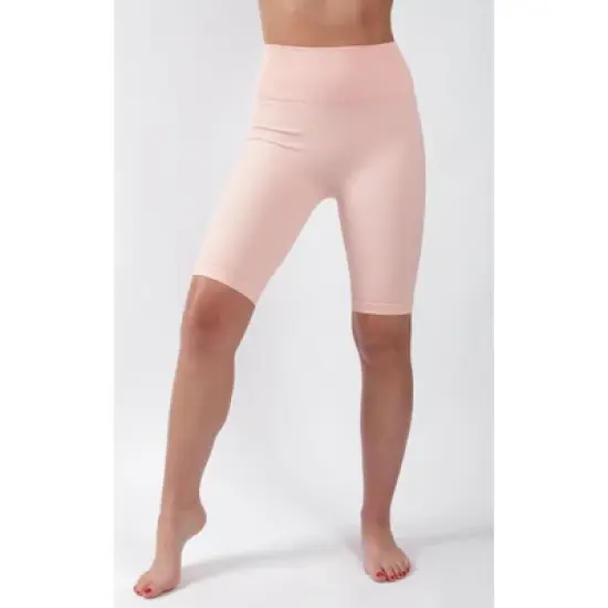 90 Degree By Reflex High Waist Ribbed 9" Biker Short image {5}