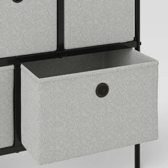 36" Wide Fabric Bin 5 Dresser Black Frame - Room Essentials&trade; image {4}