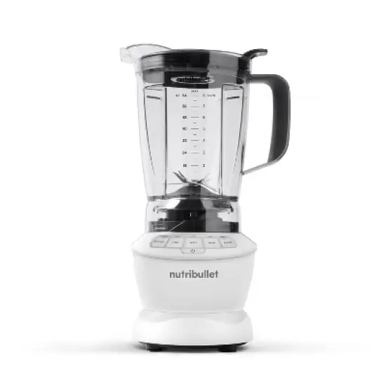 nutribullet Blender Full Size Combo 1200 Watt 640z NBF20500AW - Matte White: Smoothie Blender, 64oz Capacity, 4 Speeds image {2}