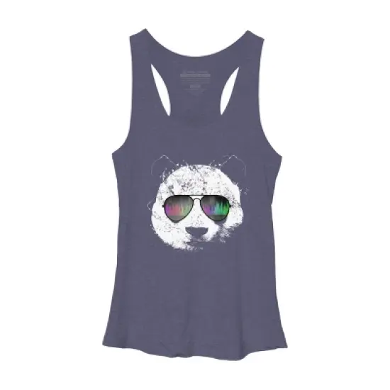 Women's Design By Humans Old School Panda By clingcling Racerback Tank Top image {4}
