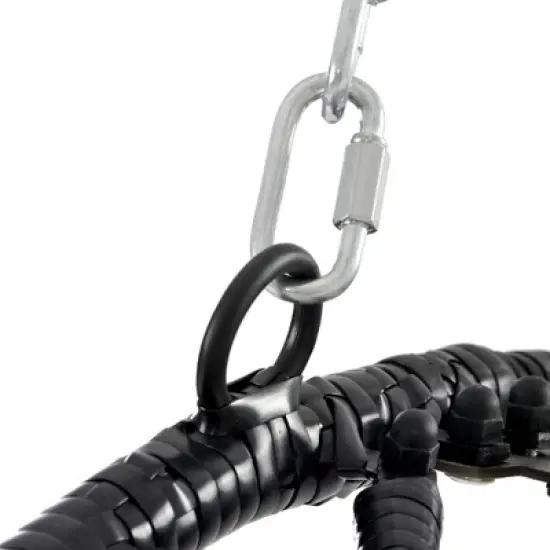 Gulches Egg Chair with Stand - Indoor/Outdoor Wicker Hanging Basket, Hammock for Living Room/Patio image {2}