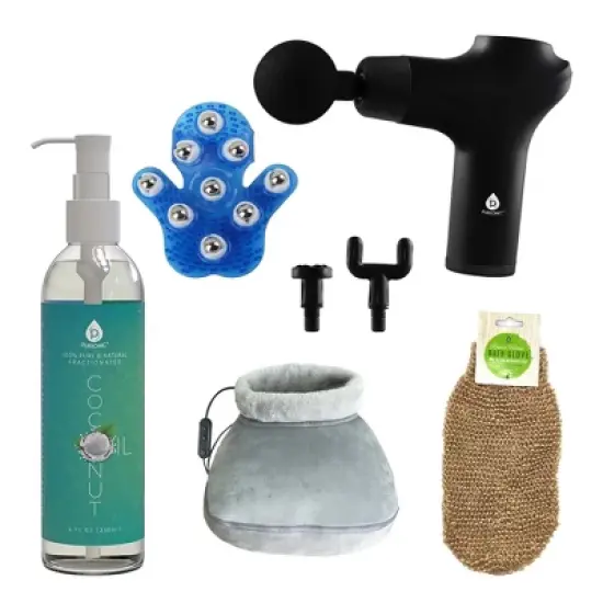 Ultimate Relaxation & Recovery Bundle &ndash; Mario Lopez Massage Glove, Heated Foot Massager, Pursonic Massage Gun & More! image {6}