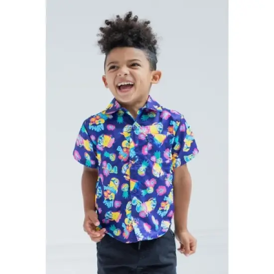Despicable Me Minions Hawaiian Button Down Dress Shirt Matching Family Toddler to Adult  image {3}