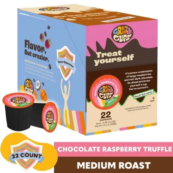 Decaf Chocolate Raspberry Truffle Flavored Coffee Pods image {1}