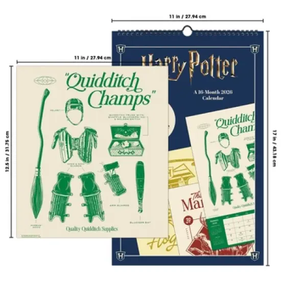 Trends International 2026 Harry Potter 11"x17.2" Oversized Calendar image {9}