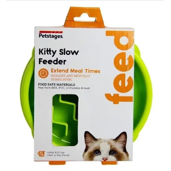 Petstages Fun Slow Feeder Cat Bowl image {2}