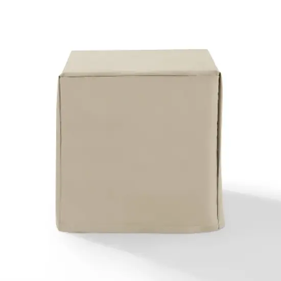 Outdoor End Table Furniture Cover - Tan - Crosley: Waterproof Polyester, Drawstring Closure, 21x21 Inch image {5}