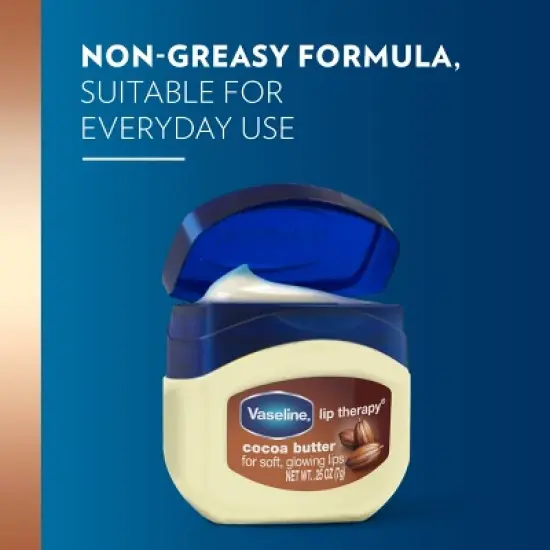 Vaseline Lip Therapy Mini Lip Balm - Cocoa Butter - Travel Size - 0.25oz image {4}