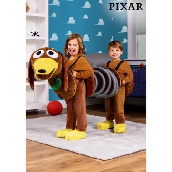 HalloweenCostumes.com 4T   Disney and Pixar Toy Story Toddler Slinky Dog Costume, Yellow/Brown image {2}