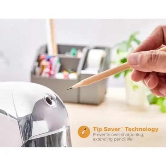 Bostitch QuietSharp Executive Electric Pencil Sharpener Chrome image {4}