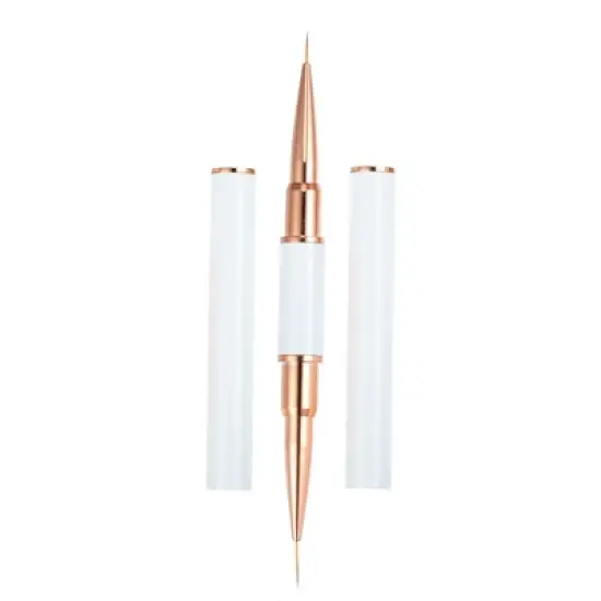 Unique Bargains DIY Manicure Double Ended Nail Art Brush White 1 Pc image {6}