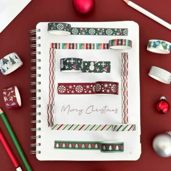 Wrapables Winter Season Washi Set for Arts & Crafts, Scrapbooking, Stationery, Diary image {4}