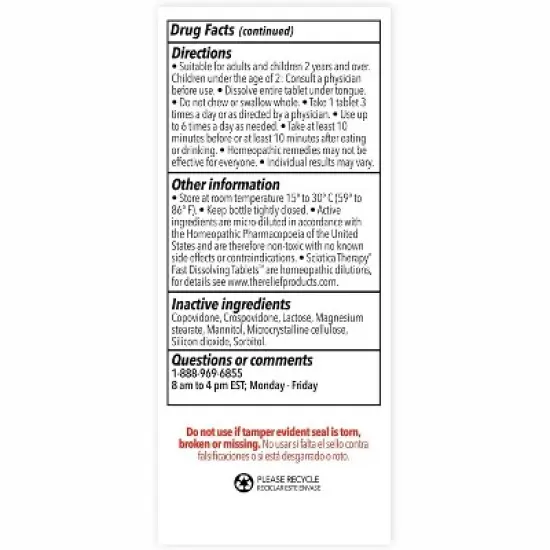 The Relief Products Sciatica Therapy Tablets, 70 Count image {2}