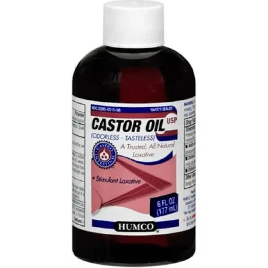 Humco - Liquid Castor Oil Natural Laxative, 6 Oz image {3}