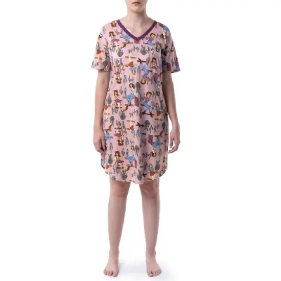 Wrangler Women's and Women's Plus V-Neck Nightgown image {8}