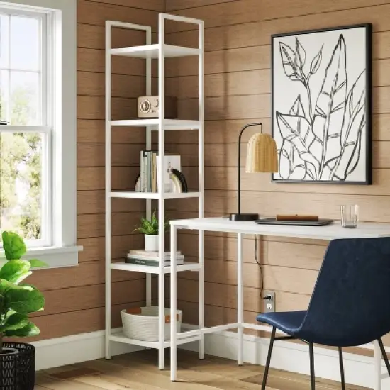 72" Loring Narrow Bookcase White - Threshold&trade; image {1}