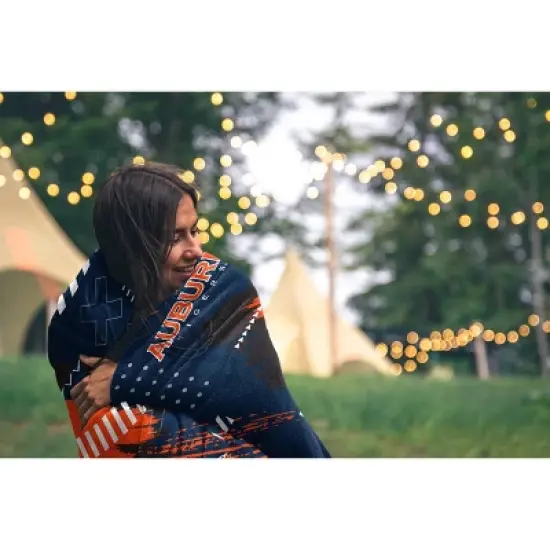 NCAA Auburn Tigers Game Tech Ultra Cozy Throw Blanket image {1}