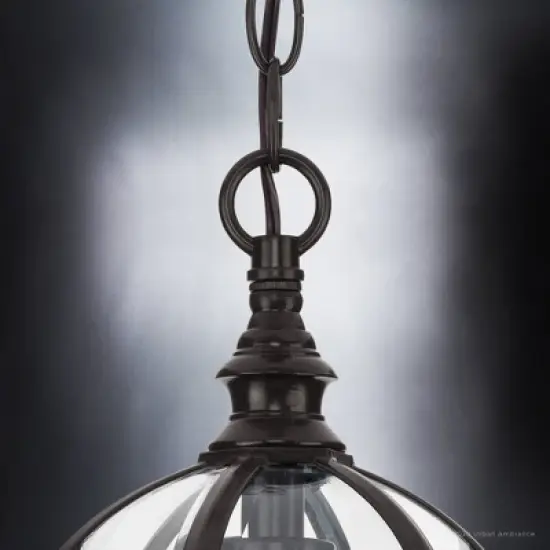 Urban Ambiance Luxury Transitional Outdoor Pendant 13.625''H x 7.5''W,  Olde Bronze Finish,  Greensboro Collection, UHP1373 image {4}