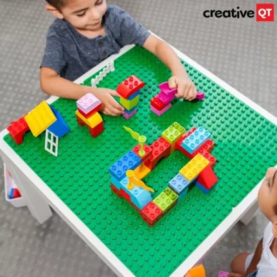 Creative QT MakerBase Peel-and-Stick Building Blocks Baseplates 10x10, Green image {3}