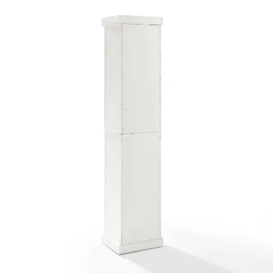 Seaside Tall Linen Cabinet White - Crosley image {6}