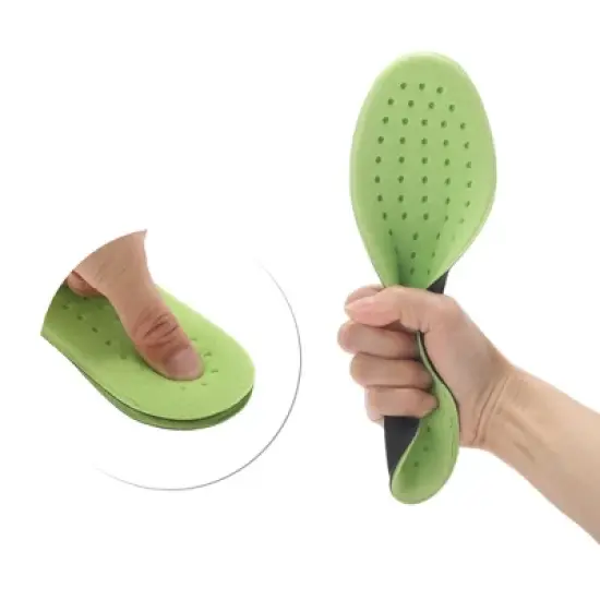 Unique Bargains Responsive Foam Shoe Inserts Fit Shoe Green Gray 1 Pair image {1}