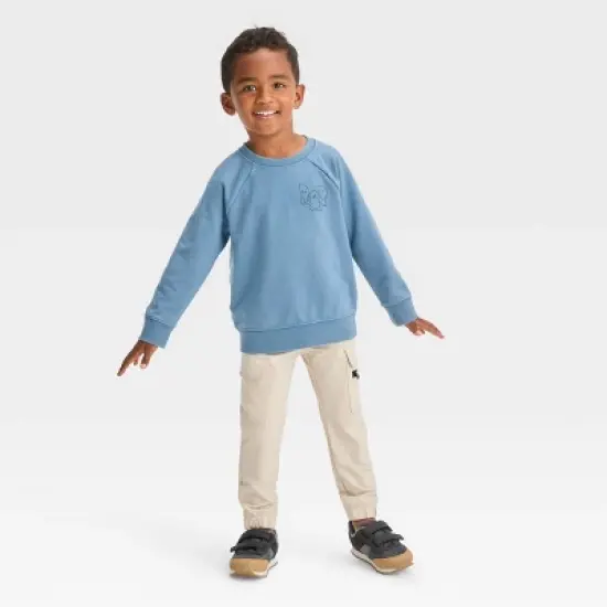 Toddler Boys' Washed Crew Neck Pullover Sweatshirt - Cat & Jack&trade; image {2}