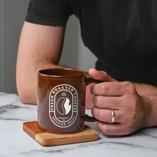 Fresh Roasted Coffee - 48 CT Organic Black Knight Dark Roast Single Serve Pods image {3}