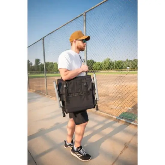 Stansport Folding Stadium Seat With Arms Black/Ten image {4}