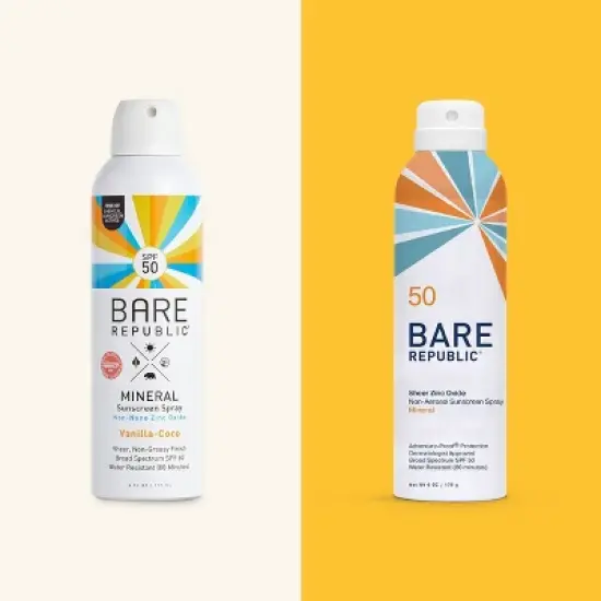Bare Republic Mineral Sunscreen Vanilla Coco Spray SPF 50 - 6.0 fl oz image {5}