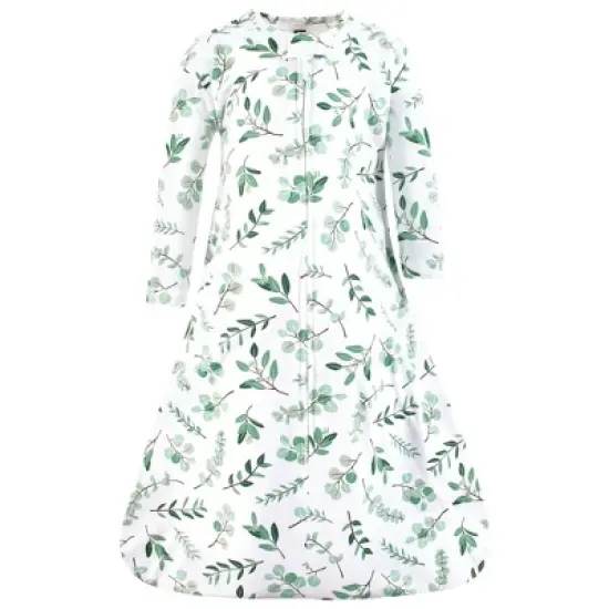 Hudson Baby Long Sleeve Cotton Jersey Sleeping Bag, Sack, Blanket, Eucalyptus image {2}