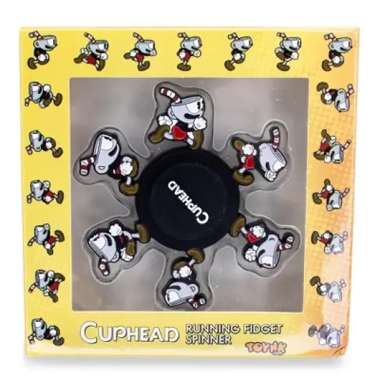 Toynk Cuphead Running 3-Inch Fidget Toy Spinner image {1}