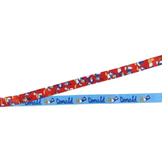 Disney Classic Donald Duck Lanyard with Clear ID Badge Holder and Rubber Charm image {2}