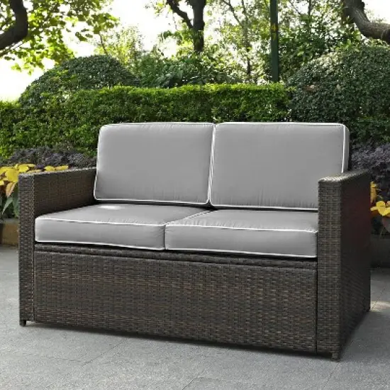 HomeStock Palm Harbor Outdoor Wicker Sofa image {1}
