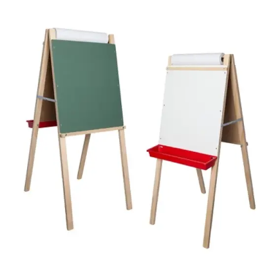 Crestline Products Double Easel Green Chalkboard & Dry Erase Board for Kids - Art Supplies & Boards image {3}