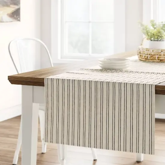 Cotton Striped Table Runner - Threshold&trade; image {1}