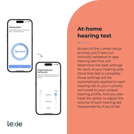 Lexie Lumen - Self-fitting OTC Hearing Aids for Adults and Seniors| Replaceable Batteries, Noise Reduction and Self-Fit Solution image {13}