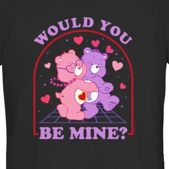 Junior's Care Bears Valentine's Day Love-a-Lot Bear and Share Bear Would You Be Mine T-Shirt image {1}