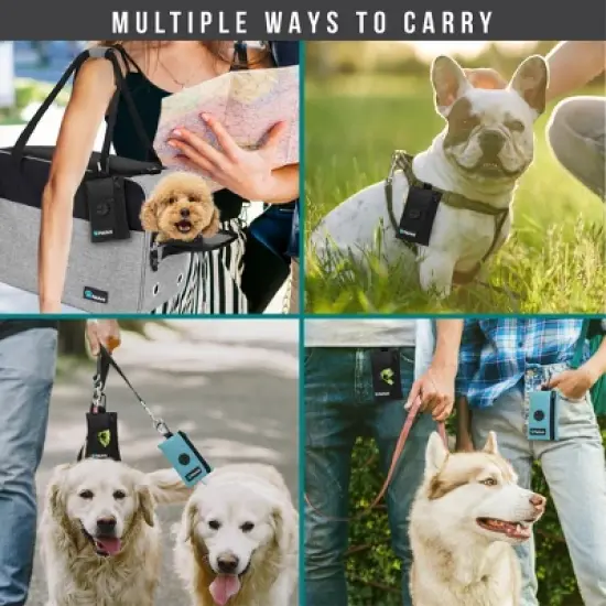 PetAmi Dog Waste Bag Holder for Leash, Puppy Waste Dispenser Walking Travel Camping, Treat Pouch Pet Supplies Must Have image {5}