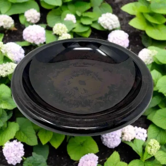 Tierra Garden 19" Dia Fiber Clay Birdbath Top, 5lbs. image {1}