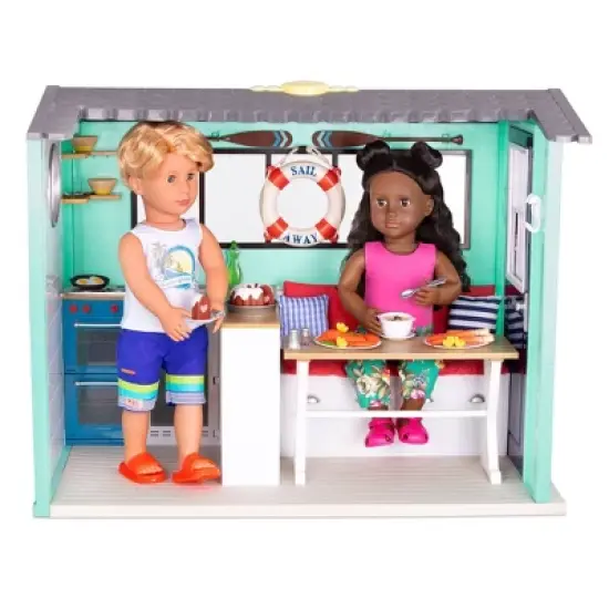 Our Generation Seaside Beach House Playset for 18" Dolls image {1}