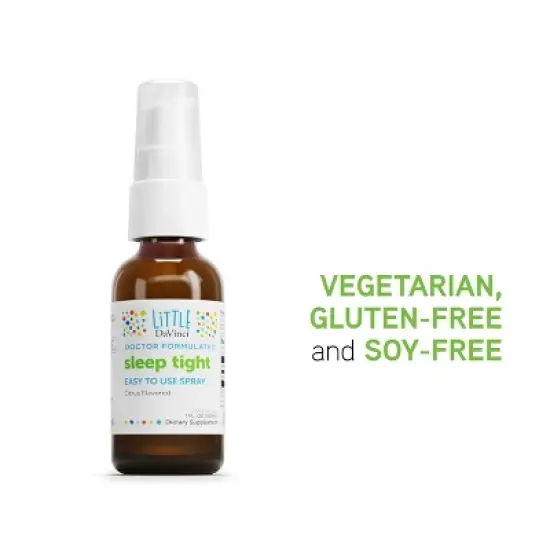 DaVinci Labs sleep tight - Kids Melatonin Supplement to Support Restful Sleep, Focus, Cognitive Health and More* - Citrus Flavor - 30mL, 75 Servings image {4}