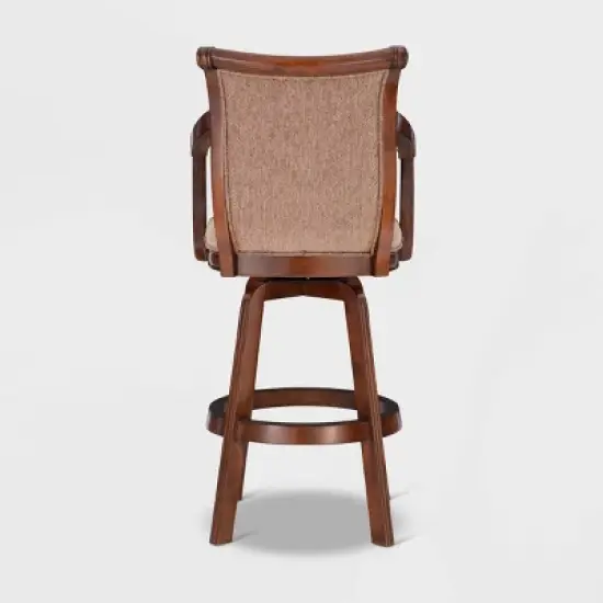 31" Dakota Swivel Barstool with Arms Light Brown - Powell Company image {5}