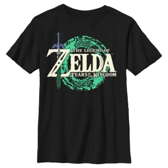 Boy's Nintendo The Legend of Zelda: Tears of the Kingdom Game Logo T-Shirt image {4}