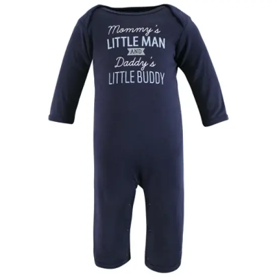 Hudson Baby Infant Boys Cotton Coveralls, Newest Family Member image {2}