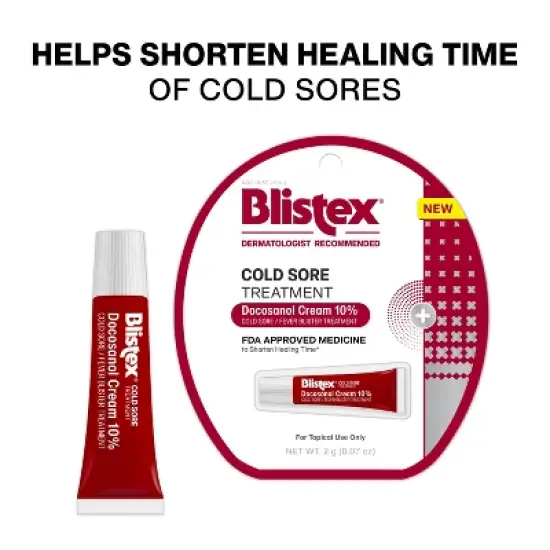 Blistex Cold Sore and Fever Blister Treatment Cream - Docosanol - 0.07oz image {2}