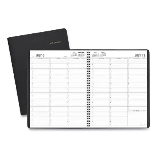 Weekly Appointment Book, 11 x 8.25, Black Cover, 14-Month: July 2025 to Aug 2026 image {7}