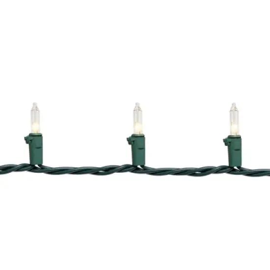 Northlight Incandescent Mini Christmas Light Set - Clear - 92' Green Wire - 450ct image {3}
