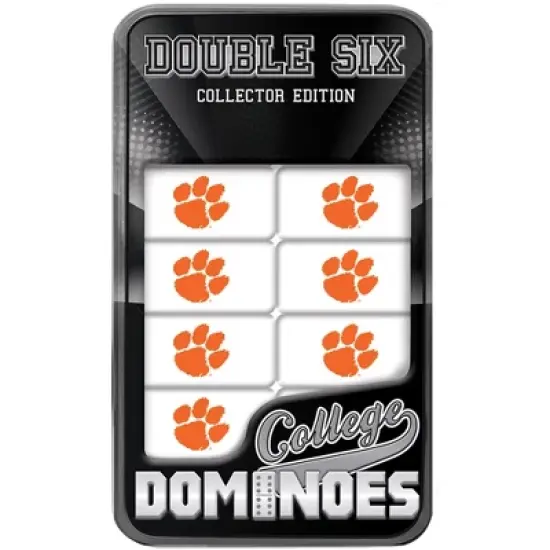 MasterPieces Officially Licensed NCAA Clemson Tigers 28 Piece Dominoes Game for Adults image {1}